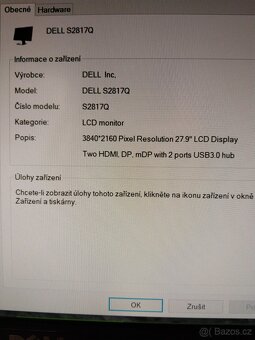 Dell S2817Q – 28" 4K monitor (vadný displej – šedý flek) - 4