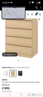 Komoda IKEA Malm 3 šuplíky - 4