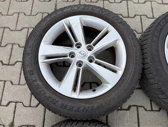 4x al kola 5x115 17 + pneu zimní 225/55 R17 - 4
