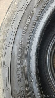 Sada letních pneu rozměr 215/65/16c značka Continental - 4
