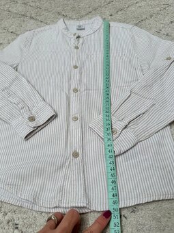 Nová chlapecká pruhovaná košile vel 128 pro 7-8 let - 4