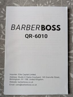 Barberboss QR-6010 nové, jen rozbalené. - 4