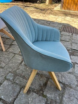Designová čalouněná židle – skandinávský styl - 4