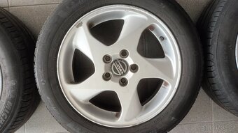 Litá kola Volvo 6,5Jx16x43 + letní pneu Michelin 205/55/R16 - 4