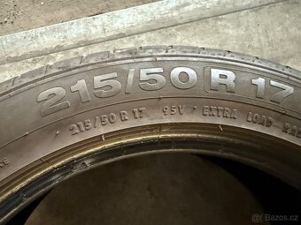 prodám letní pneumatiky 215/50/17 Continental celá sada - 4