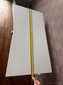 Psací stůl Carryhome, bílá / bílá, 90×76×48 cm - 4