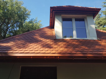 Střešní plechová krytina ve tvaru bobrovky - AKCE - 4