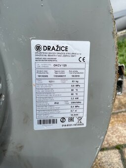 Bojler Dražice 125L kombi ležatý - 4