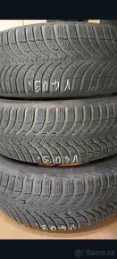 Zimní 205/60 r16 a 215/60 r16, michelin 6mm, barum - 4