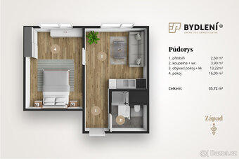 Prodej bytu 1+1 36 m² Osecká, Duchcov - 4