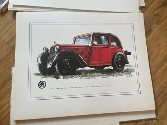 Historická alba ŠKODA AUTO - kreslené modely aut - 4