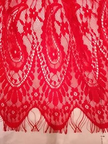 NOVÉ DÍVČÍ KRAJKOVÉ ČERVENÉ ŠATIČKY na vánoční besídku - 4