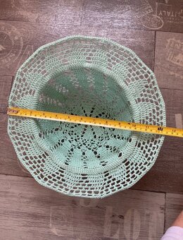 Letní , ručně háčkovaný klobouk - 4