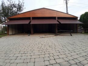 Plechová garáž 9x5 m zlatý dub - 4