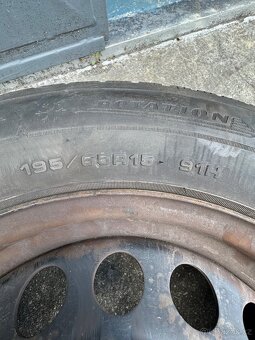 Plechové disky + zimní pneu Dunlop WinterSport 5 – 195/65 R1 - 4