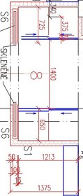 obložky, obložková zárubeň pro posuvné dveře 125 cm - 4