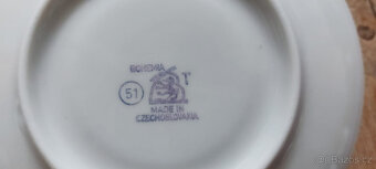 Sada hrnek, talířek, čaj, kafe Bohemia porcelán - 4