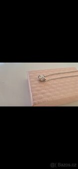 Stříbrný náhrdelník s moissanitem 1 ct - 4