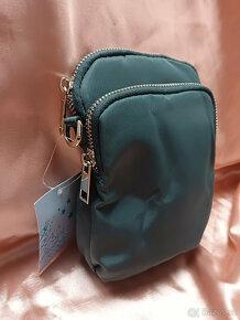 ♥️ Kabelka crossbody přes rameno / zeleno-modrá taška - nová - 4