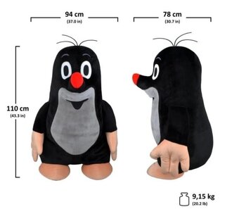 Krtek plyšový maxi 110 cm - 4