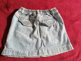 Riflová sukýnka, vel. 116 /122 - 4