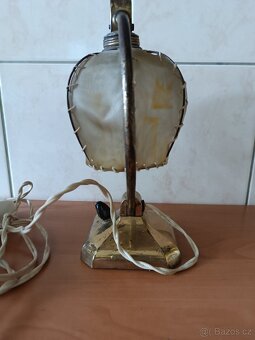 Starožitná mosazná lampa - 4