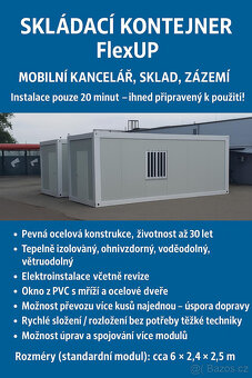 Skládací kancelářský kontejner FlexUP - 4