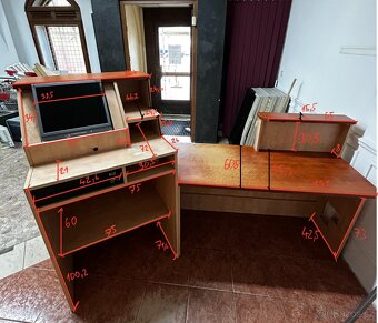 Prodejní pult + PC pracoviště / recepce do obchodu - 4