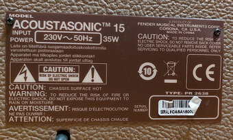 Kombo FENDER Acoustasonic 15 - 4