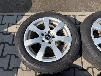 4x al kola 5x114.3 16 + pneu letní 205/55 R16 - 4