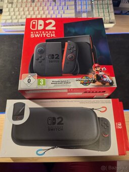 Nintendo switch 2 Mario kart world + hry + příslušenství - 4