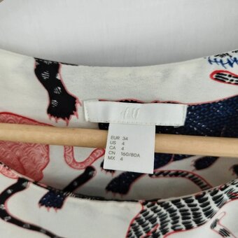 Dámské letní tygrované vzorované šaty na ramínka tygr H&M - 4