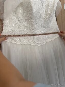 Prodám svatební šaty XL-XXL - 4