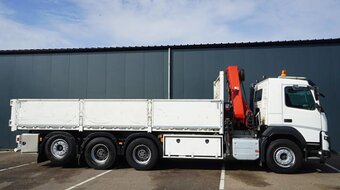 Volvo FMX 460 8x4 Tridem - valník s hydraulickou rukou - 4