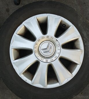 Alu kola Citroen. Original R16, 4x108, + poklice - 4