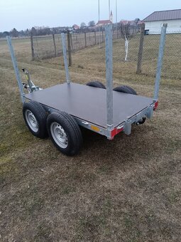 Novou bržděnou dvounápr. vlečku za malotraktor,traktor, - 4