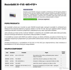 Rozvaděč pro FVE, fotovoltaické elektrárny, rozvaděč M5 - 4