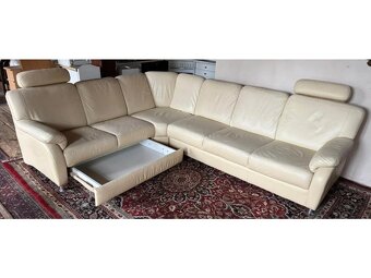 Rohová kožená sedačka s úložným prostorem,5345 - 4