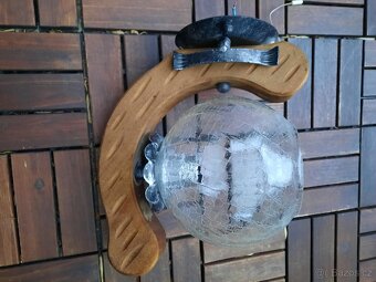 Rustikální nástěnné světlo/svítidlo 1xE27 - 4