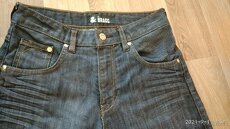 DŽÍNOVÉ 3/4 KRAŤASY FIT BRAGG vel.152 - 4