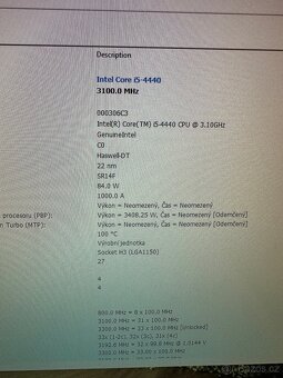 Počítač s i5 4440, 8GB, 500GB, ... 4 gen. Intel - 4