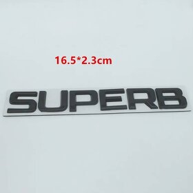 Škoda Nápis Černý/Stříbrný - 4