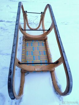Dřevěné sáně 105 cm - 4