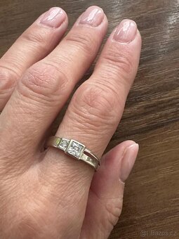 Prsten z bílého zlata - 4