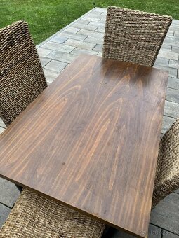 🪑Jídelní stůl a jídelní židle 4 ks abak🍽️ - 4