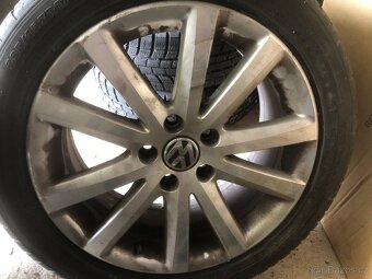 VW originál alu kola 7,5Jx17 s pneu,pěkny stav - 4