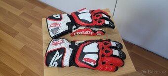 4SR závodní rukavice vyrobený na zakázku s designem Ducati - 4