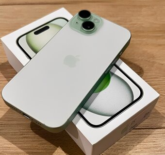 iPhone 15 Green BATERIE 100% TOP - 4