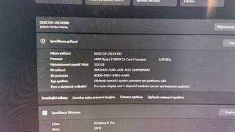 Herní pc ryzen 9, gtx 3070ti - 4