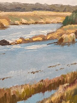 Obraz B. Bureš Sněžka, olej na plátně 55x66 - 4